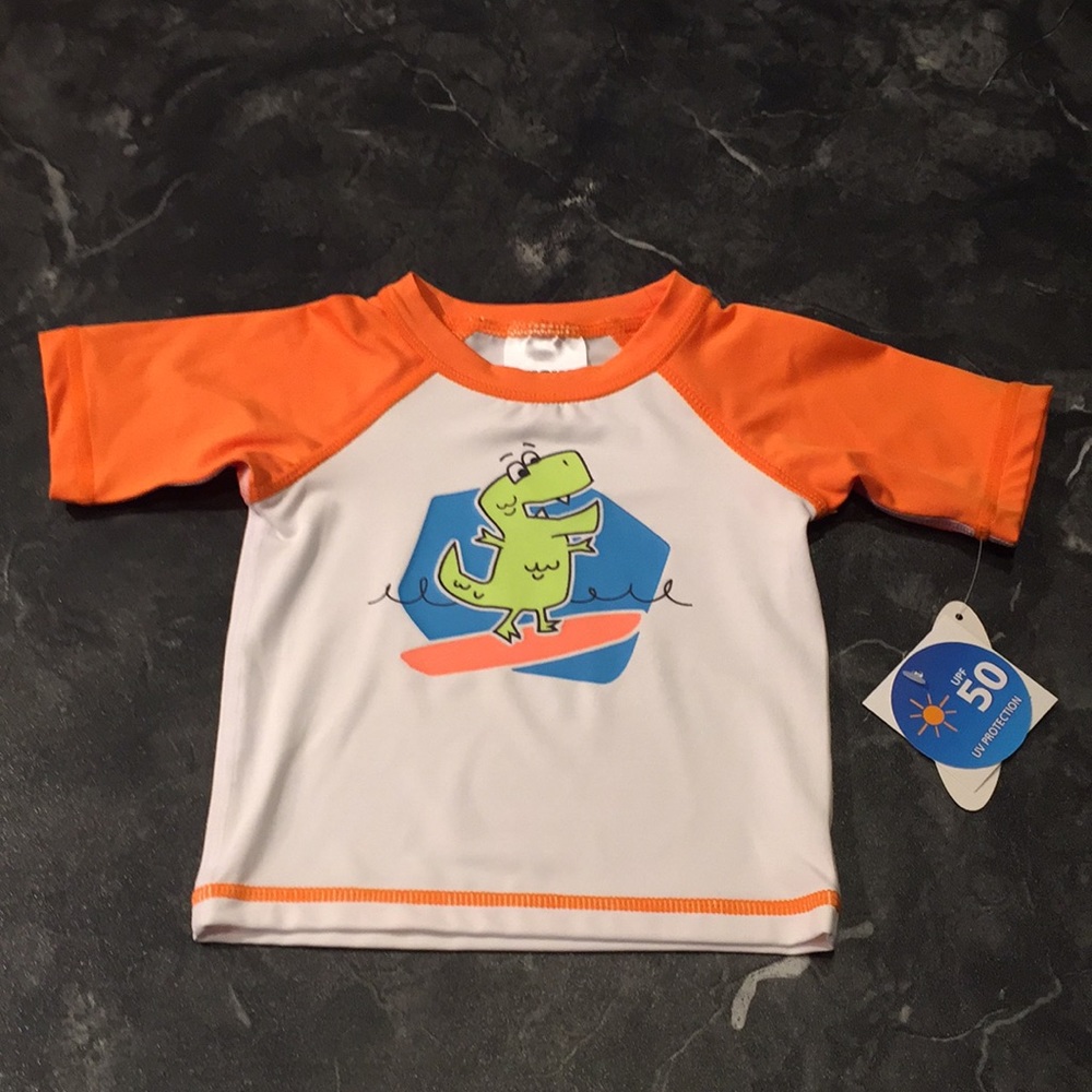 UPF 50 Dinosaur Surfing Rashguard